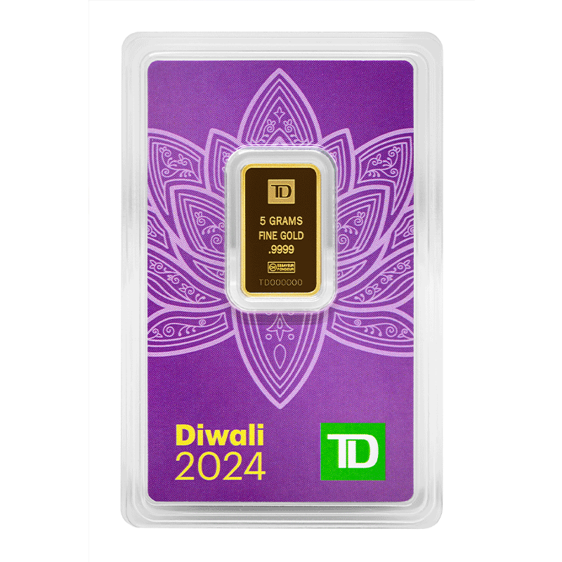 Image pour Lingot d’or TD de 5 g célébrant Diwali (2024) à partir de Métaux précieux TD